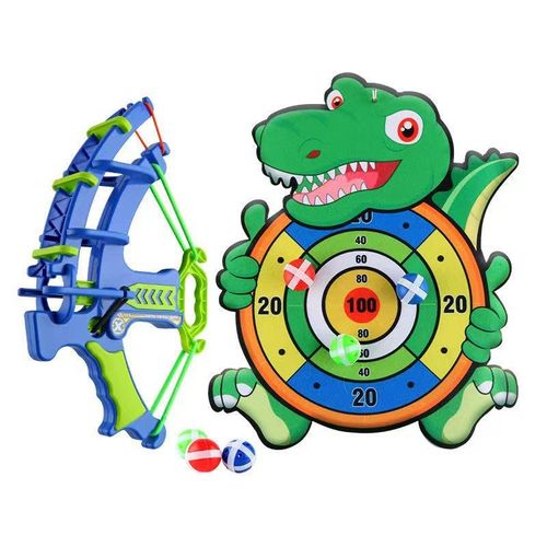 Cartoon dinosaur sticky ball archery shooting dartboard target sports and leisure children's game toy