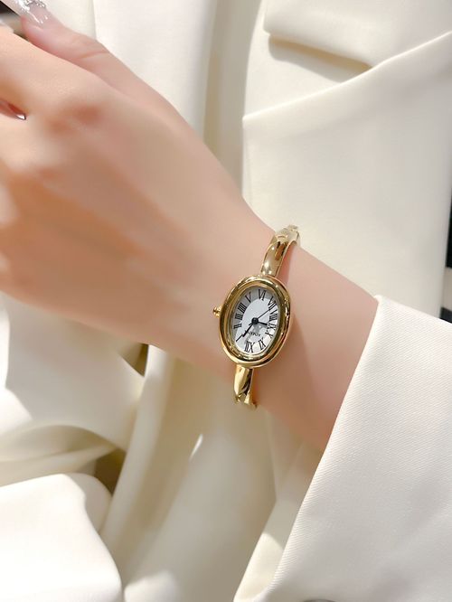 New Vintage Gold-Plated Bangle Women's Watch