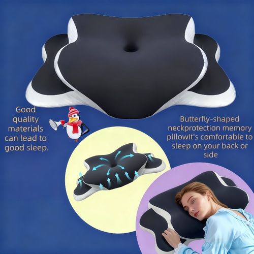 One Ergonomic Cervical Pillow Featuring Slow Rebound Support