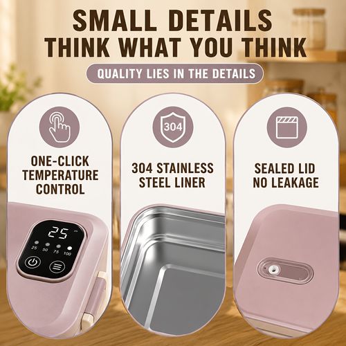 Rechargeable Lunch Box Portable Timer-Controlled (Upgraded Version)