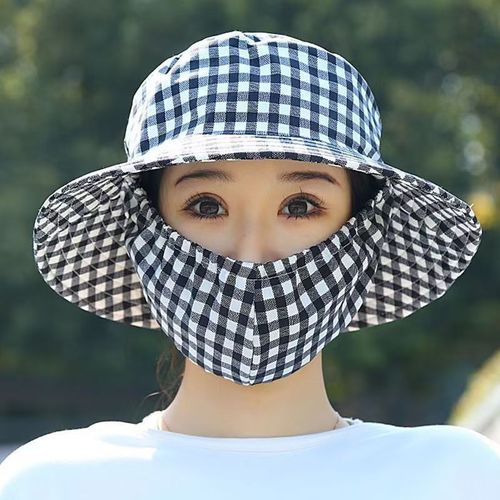 Mask Integrated Sunscreen Hat Breathable Fisherman Hat