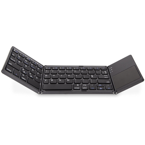 portable mini wireless bluetooth foldable keyboard with touchpad
