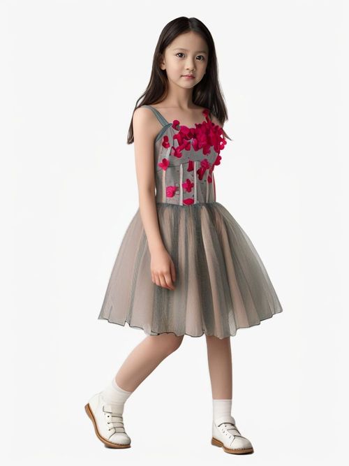 Dress short skirt evening lace women's princess dress