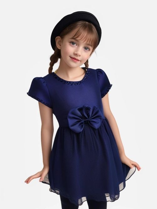 Girls summer dress mesh short sleeve children's princess dress