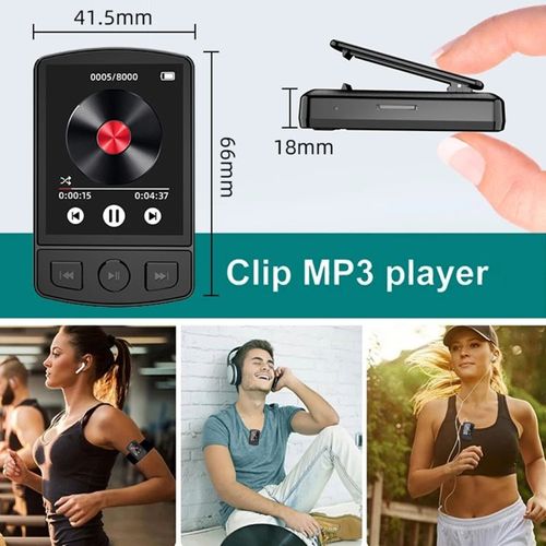 Sports back clip MP3.MP4 recording large screen Bluetooth sports clip walkman