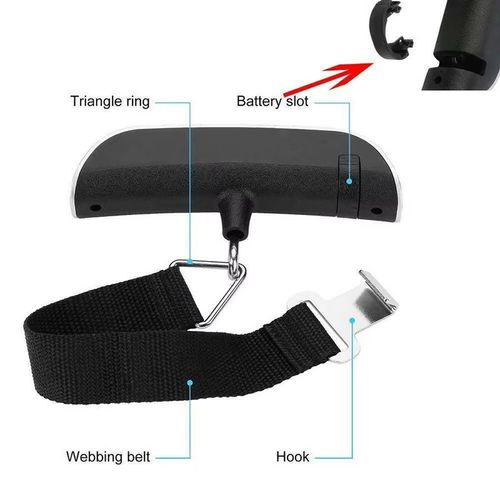 Portable electronic scale accurate portable electronic scale 50kg portable scale food scale gram weight luggage spring hook gram scale