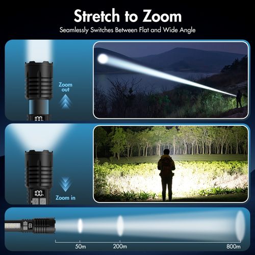Multifunctional Rechargeable Flashlight