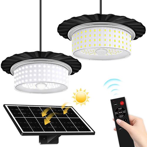 Solar Pendant Lights Super Bright IP65 Waterproof Chandelier Decoration Outdoor Solar Lamps With a Remote Control