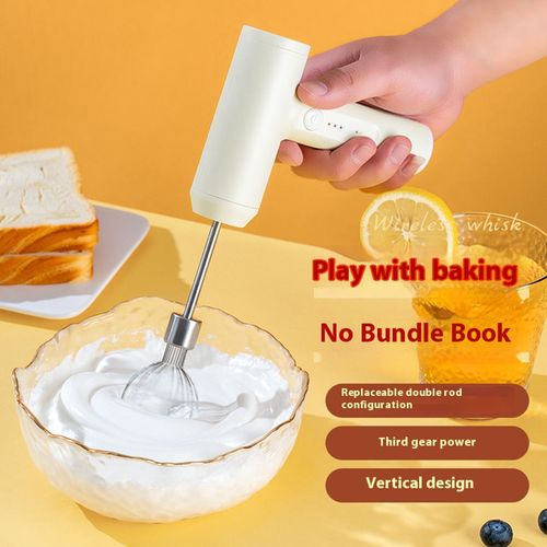 Portable Automatic Food Mixer, Multi Speed Baking Mixer, Egg Beater, USB Charging Hand, Wireless Electric Egg Beater