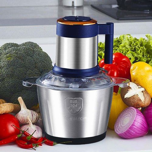 Mini Stainless Steel Blender Grinder - Electric Meat Mincer & Vegetable Chopper, Multifunctional Compact Food Processor for Efficient Grinding & Chopping