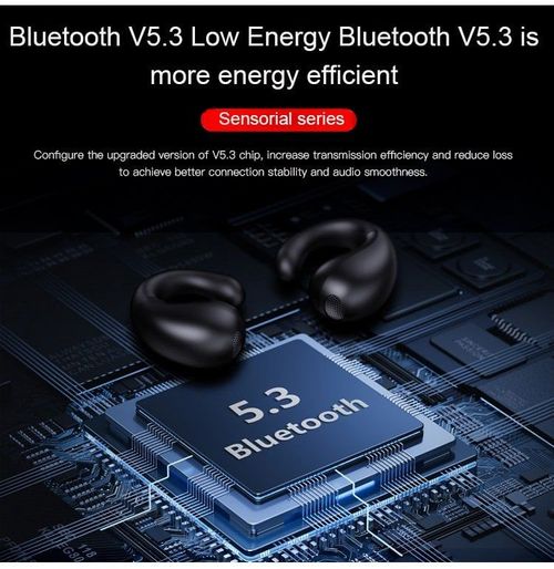 Clip-on bone conduction sports Bluetooth earphones