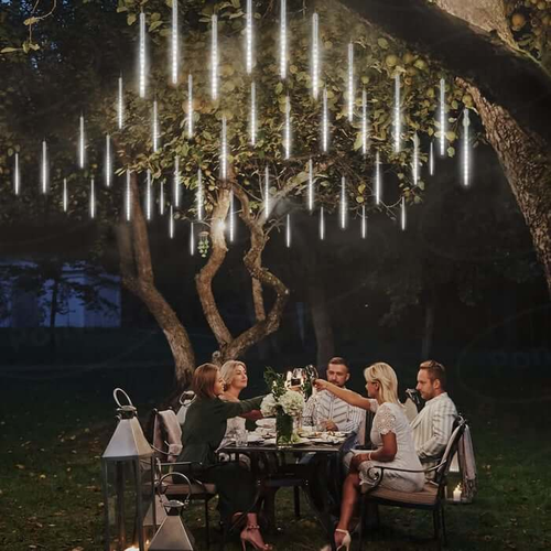 Luz solar para chuva de meteoros - iluminação incrível
