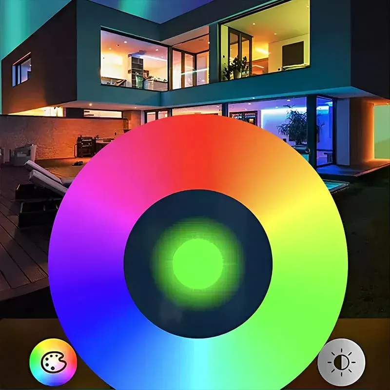 💡🌈Luzes coloridas de controle remoto