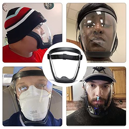 💕 Escudo facial completo de proteção antiembaçante