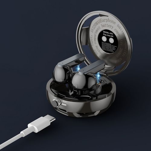 🔥🚀Fones de ouvido sem fio da moda com design de relógio de bolso, fones de ouvido sem fio de metal mecha liga de zinco personalidade de ponta ultrabaixa latência e-sports fone de ouvido Bluetooth