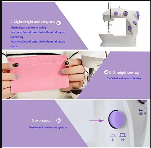 🔥💯🏹 Household Small Mini Sewing Machine Household Mini Electric Desktop Multi-Function Automatic Sewing Machine.💫😎👉