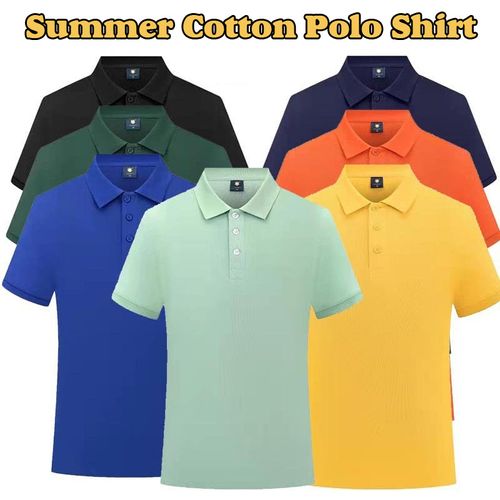 Summer Cotton Polo Shirt