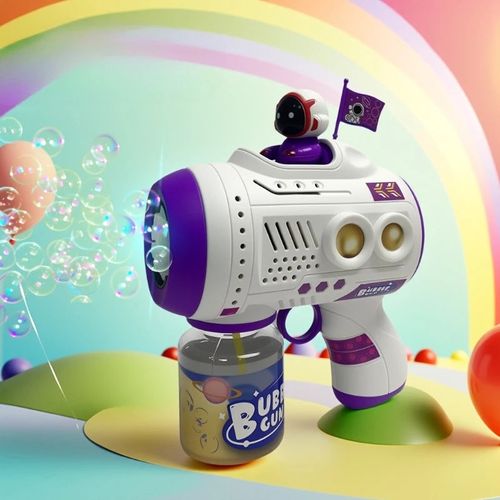 New Unique Air Cannon Multi Hole Bubble Blower  Gatling Gun Toy For Kids Outdoor Christmas Gift