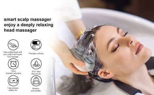 Electric Scalp Massager Handheld Portable  Scalp Massager Head Scratcher for Full Body Massage Deep Clean and Stress Relax.
