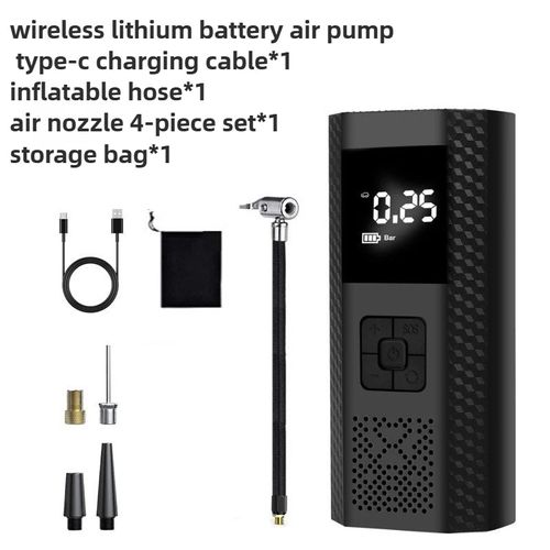 150PSI Car Wireless Inflator Portable Car Auto Inflator Small Sedan Tire Inflator Motorcycle Bicycle Basketball with Storage Bag