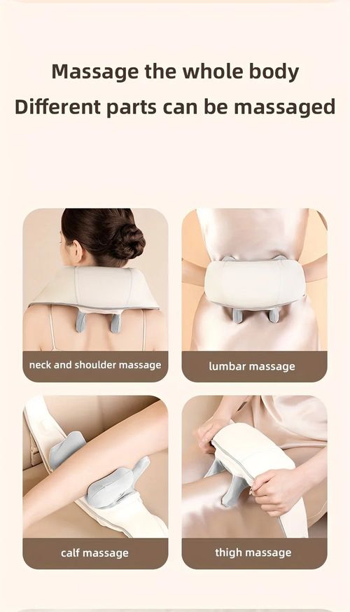 Electric Neck And Back Massager Wireless Neck And Shoulder Kneading Massage Pillow Trapezius Neck Cervical Back Massage Shawl