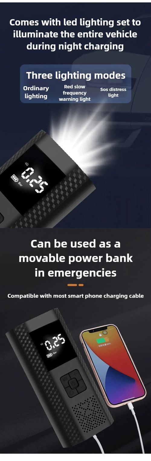 150PSI Car Wireless Inflator Portable Car Auto Inflator Small Sedan Tire Inflator Motorcycle Bicycle Basketball with Storage Bag