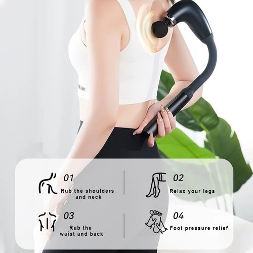 2025 New Smart Fascia Gun Electric Massager Massage Hammer Electric Fascia Gun Home Handheld Hammer Back Artifact Christmas Gift
