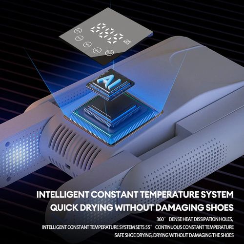 Shoe Dryer Portable Electric Shoe and Boot Dryer 180° Folding Design Smart Display for Shoes Gloves Hats Socks Ski Boots