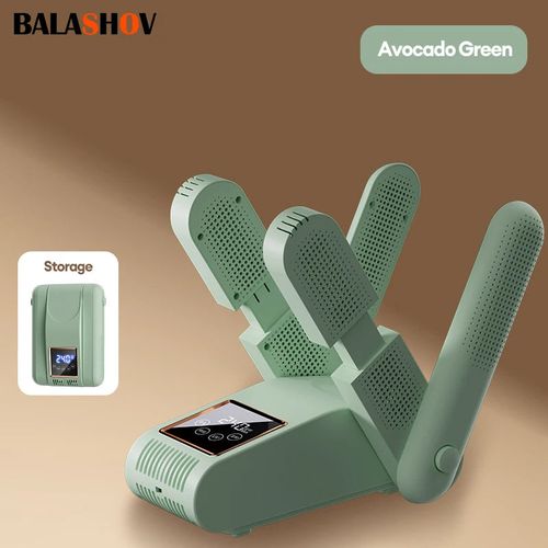 Shoe Dryer Portable Electric Shoe and Boot Dryer 180° Folding Design Smart Display for Shoes Gloves Hats Socks Ski Boots