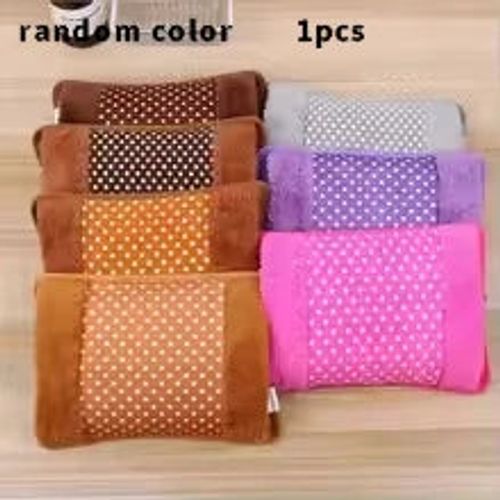 Dot Pattern Electric Hot Water Bag 500W 220V Rechargeable Winter Hand Warmer Double Insert for Cold Weather Comfort