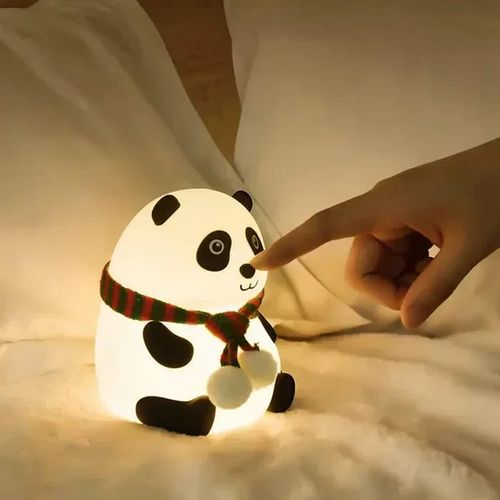 Baby Night Light Timing USB Rechargeable Panda Nursery Sleeping Lamp Portable Beside Touch Lamp for Room Decoration