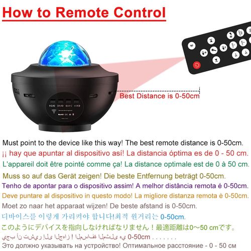 New LED Starry Galaxy Projector Night Light Child Gift USB Bluetooth Music Player Star NightLight Colorful Projector Night Lamp