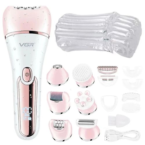 Original VGR  Electric Women Epilator Female Shaver Leg Body Hair Removal Lip Chin Depilatory Lady Bikini Trimmer Facial Hair Re