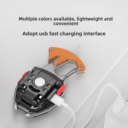 5 in1 Multifunctional Mini COB LED KeyChain Light： USB, Magnet, Opener, Screwdriver