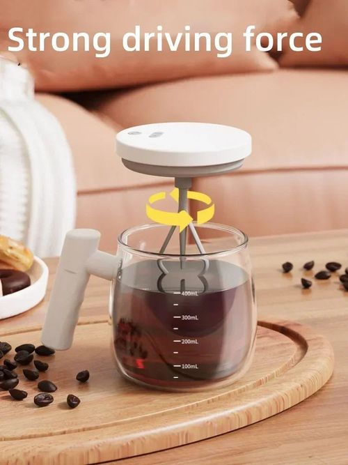 400ML Electric Self Stirring Coffee Cup Rechargeable Self Mixing Juice Coffee Cup Home Office Gyms Protein Powder Mixing Cups