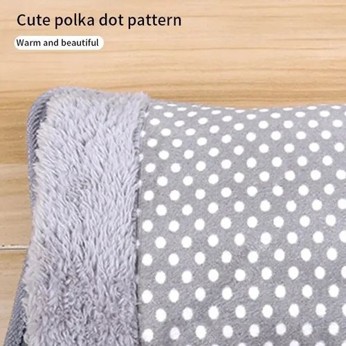 Dot Pattern Electric Hot Water Bag 500W 220V Rechargeable Winter Hand Warmer Double Insert for Cold Weather Comfort