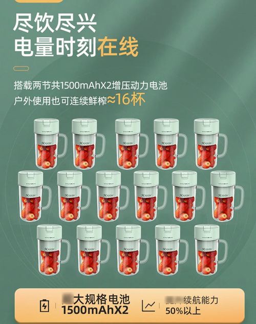 New Royalty Line Roya Mason Cup Juicer Electric Portable Stirring Crushed Smoothies Juicer New Product