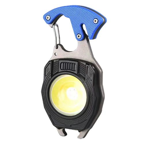 5 in1 Multifunctional Mini COB LED KeyChain Light： USB, Magnet, Opener, Screwdriver