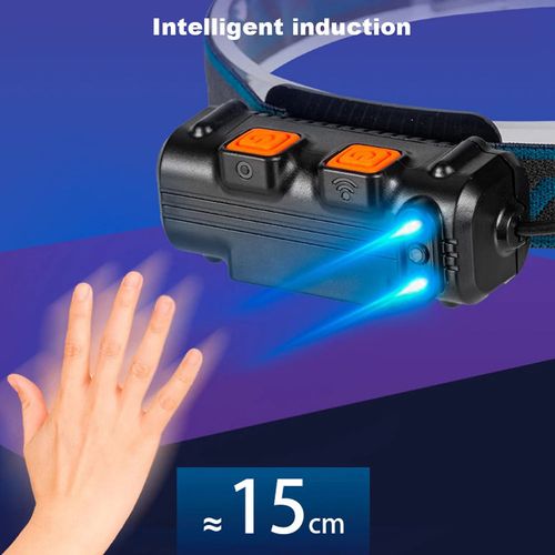 XPG+COB LED Zoom Induction Headlamp USB Rechargeable Outdoor Head Light Power Display Super Bright Headlight for Camping Fishing