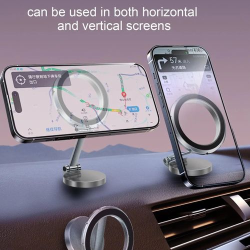 Magnetic Phone Mount 360 Rotation Magnetic Phone Mount Vehicle Navigation Holder For Car Truck SUV RV Vehicle Daily Commuting