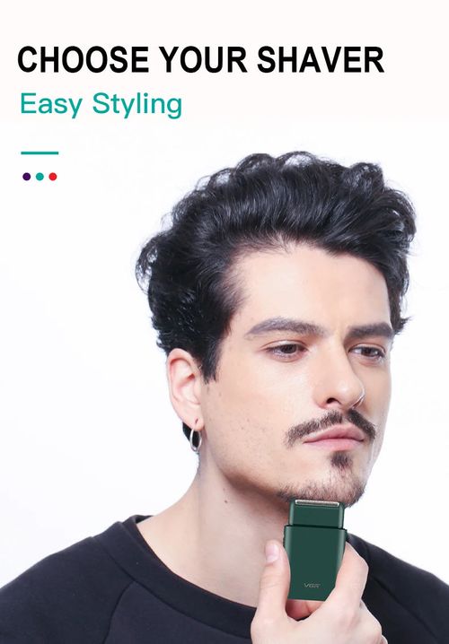 VGR V-390 mini single blade cordless beard trimmer razor rechargeable foil electric face body shaver for men Convenient razor