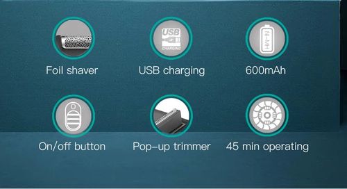 VGR V-390 mini single blade cordless beard trimmer razor rechargeable foil electric face body shaver for men Convenient razor