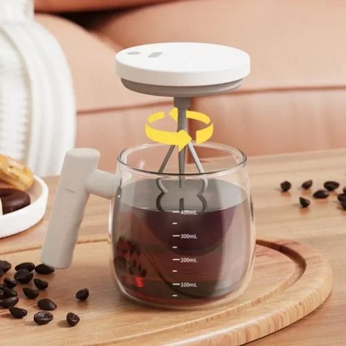 400ML Electric Self Stirring Coffee Cup Rechargeable Self Mixing Juice Coffee Cup Home Office Gyms Protein Powder Mixing Cups