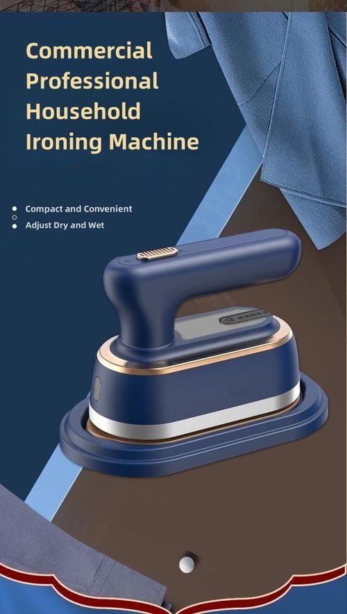 Business-level professional household ironing machine, portable mini vertical electric handheld folding electric iron for household, business and travel use (Sapphire Blue)