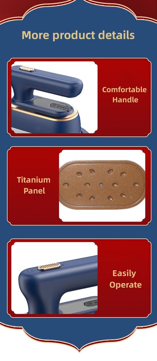 Business-level professional household ironing machine, portable mini vertical electric handheld folding electric iron for household, business and travel use (Sapphire Blue)