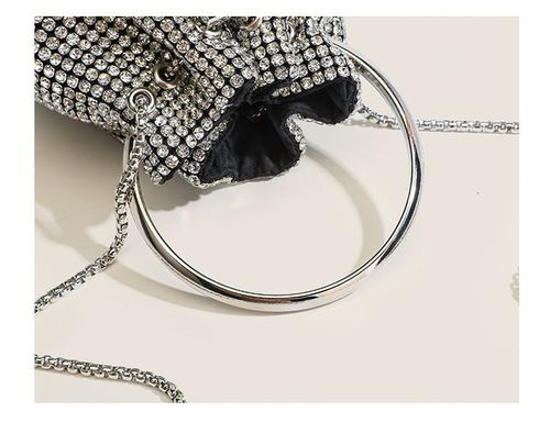 Rhinestone Evening Bag Bling Purse Sparkly Diamond Clutch Purse for Women Shoulder Handbag Cocktail Party Wedding Prom