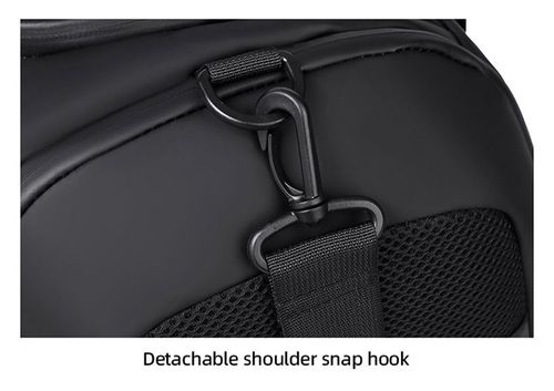 Large-capacity carry-on luggage bag with shoe compartment, dry and wet separation, lightweight and pressure-relieving, hand-held travel bag with retractable handle.