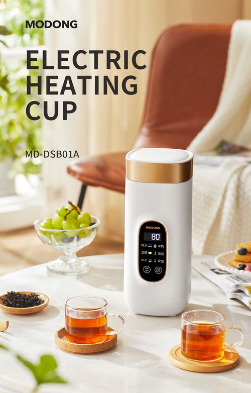 Electric hot water cup - stainless steel mini portable travel electric water warmer - 650ml insulated water jug