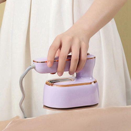 Travel Steamer for Clothes, 180° Rotary Garment Iron, 2in1 Dry and Wet Steamers, Portable Handheld Garment Irons, Wrinkle Remover Steamer Iron with Tip, Mini Electric Irons for Travel Home (Purple)