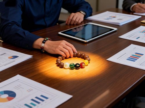 Unique fragrance five-element agate bracelet, suitable for various occasions such as business banquets and other events, bringing good luck and prosperity